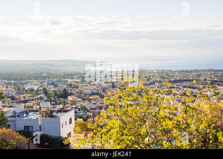 Vue panoramique sur le village de Chypre. Banque D'Images