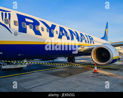 Avion de Ryanair Banque D'Images