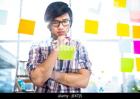 Creative a sticky notes Banque D'Images