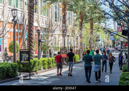 La Promenade de Linq près du Strip de Las Vegas Banque D'Images