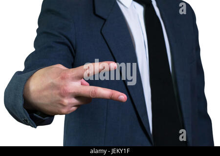 Businessman en veste et chemise blanche Banque D'Images