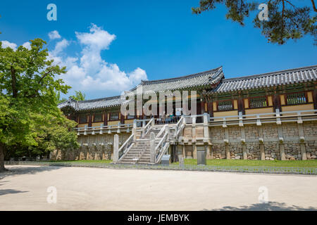 Jun 23, 2017 temple Bulguksa à Gyeongju, Corée du Sud Banque D'Images