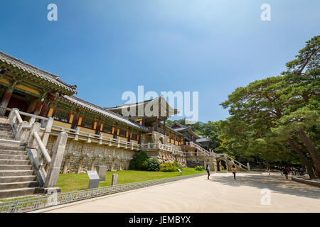 Jun 23, 2017 temple Bulguksa à Gyeongju, Corée du Sud Banque D'Images