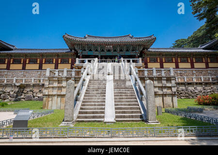 Jun 23, 2017 temple Bulguksa à Gyeongju, Corée du Sud Banque D'Images