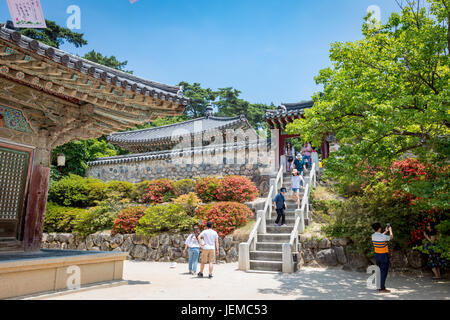 Jun 23, 2017 temple Bulguksa à Gyeongju, Corée du Sud Banque D'Images