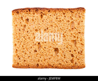 Honey Cake slice isolated on white Banque D'Images
