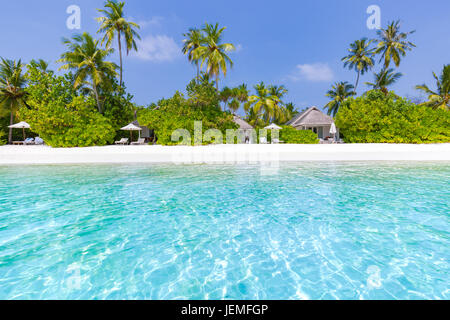 Belle plage paysage. Des vacances d'été et de vacances. Plage tropicale d'inspiration. Fond de plage banner Banque D'Images