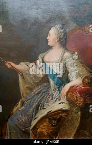 Catherine II, Tsarine de Russie Peinture exposée à la Galerie Tretiakov (GTG) une galerie d'art à Moscou, Russie, le principal dépositaire de R Banque D'Images