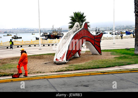 Différentes photos de la ville portuaire de Coquimbo, Chili le3/20/2014 Banque D'Images