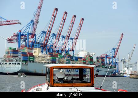 Port de Hambourg, en Allemagne, ville de Hambourg, 22. Juin 2017. Photo : Frank May | conditions dans le monde entier Banque D'Images