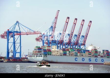 Port de Hambourg, en Allemagne, ville de Hambourg, 22. Juin 2017. Photo : Frank May | conditions dans le monde entier Banque D'Images