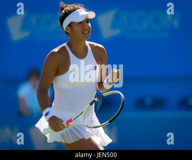 Eastbourne, Royaume-Uni. 26 Juin, 2017. Heather Watson au 2017 Aegon International WTA Premier tournoi de tennis Crédit : Jimmie48 Photographie/Alamy Live News Banque D'Images