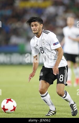 Le stade de Cracovie, Cracovie, Pologne. 24 Juin, 2017. Mahmoud Dahoud (GER), 24 juin 2017 - Football/soccer : Championnat de 2017 Phase de groupes match entre l'Italie 1-0-21 Uuder Uuder-21 Allemagne au stade de Cracovie, Cracovie, Pologne. Credit : Mutsu Kawamori/AFLO/Alamy Live News Banque D'Images