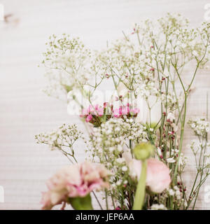 Fleurs sur fond blanc Banque D'Images