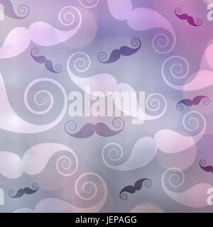 Image composite du logo moustache Banque D'Images