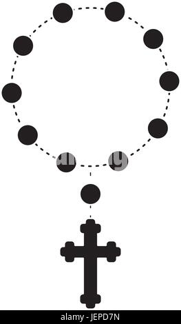 Icône chapelet Illustration de Vecteur