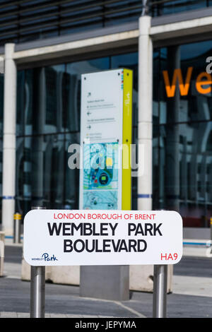 Projet de régénération Wembley Park, Arrondissement de Brent, London, Angleterre, Royaume-Uni Banque D'Images