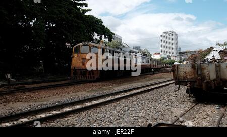 Hua Lamphong Gare de triage de Bangkok Thaïlande Billet d'Asie du sud-est Banque D'Images