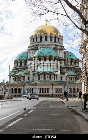 La cathédrale Alexandre Nevski, à Sofia, Bulgarie Banque D'Images