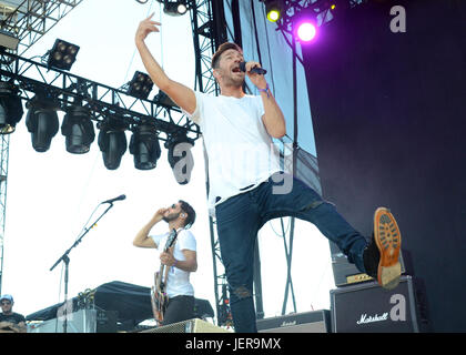 Andy grammer effectue sur scène lors d'Arroyo seco week-end juin 25,2017 brookside golf course pasadena,California. Banque D'Images