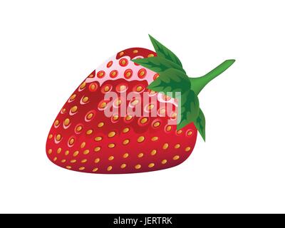 La santé, fraise, berry, frais, nourriture, aliment, belle, beauteously, Nice, Illustration de Vecteur