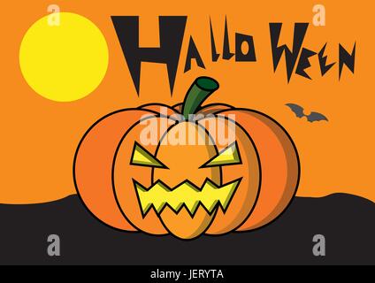 Nuit, nuit, peur, halloween, vacances, maison, édifice, Danger, arbre, Illustration de Vecteur