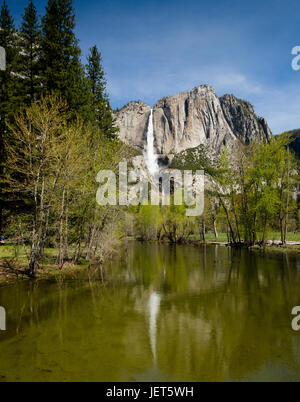 Les chutes de Yosemite Yosemite Valley Étage Banque D'Images