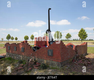 Le monument à la 63e (Royal Naval) le rôle de la Division dans la bataille d'Arras de 1917 à Gavrelle, France Banque D'Images