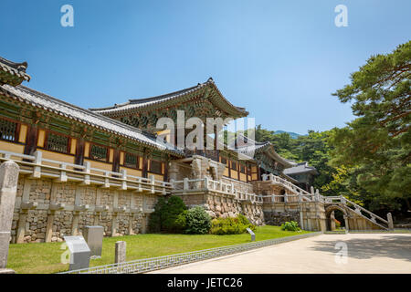 Bulguksa Temple est l'un des plus célèbres temples bouddhistes dans toutes les de Corée du Sud Banque D'Images