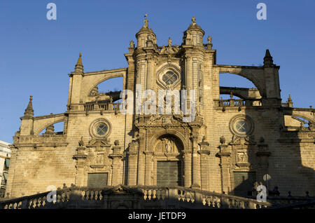 Espagne, Andalousie, province de Cadix, Jerez de la Frontera, Cathédrale de Jerez de la Frontera, Banque D'Images
