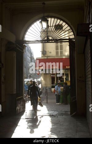 France, Paris, passage Brady, de piétons, aucun modèle de presse, Banque D'Images