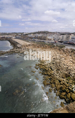 Forteresse Qasr Al-Bahr, vue, Safi, aperçu local, côte Atlantique, Maroc, Afrique, Banque D'Images