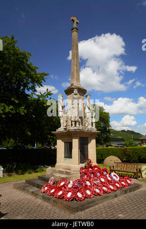 War Memorial Builth Wells Powys Pays de Galles UK Banque D'Images