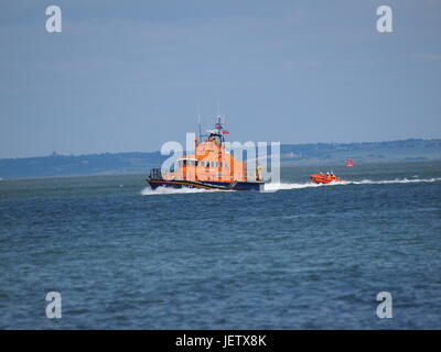 Les Trent Sheerness lifeboat 'George et Ivy Swanson' sur l'exercice Banque D'Images