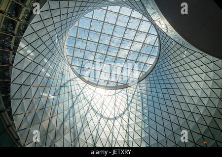 NEW YORK, USA - Mai 05, 2017 : Toiture vue de Fulton Center à New York, USA. Banque D'Images