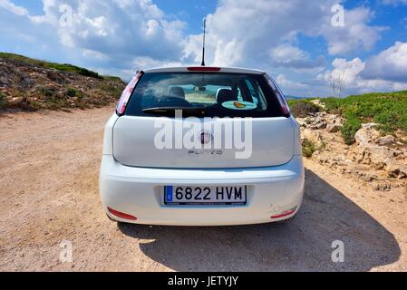 Fiat Punto voiture de location de vacances Banque D'Images