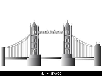 Célèbre pont Illustration de Vecteur