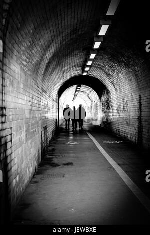 Tunnel sur Leeman Road, York, North Yorkshire, UK Banque D'Images