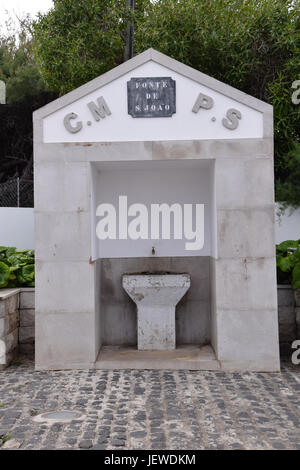 Fonte de joao fontaine d'eau potable dans la ville de Vila Baleira, Porto Santo, Portugal Banque D'Images