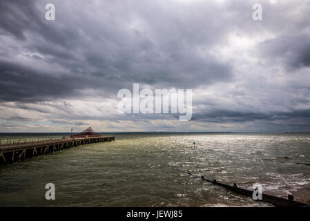 L'affichage de la Barge au pavot, jetée, Essex Shoeburyness. À l'origine partie du sang a balayé les terres et les mers de l'installation à la Tour de Londres Banque D'Images