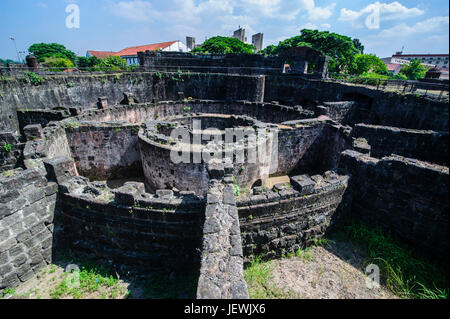 Ancienne tour de Baluarte de San Diego, Intramuros, Manille (Luzon, Philippines Banque D'Images