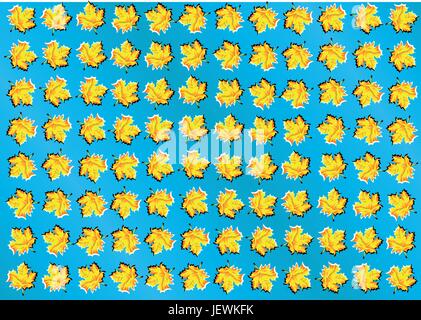 Feuille, feuilles, illustration, spirale, bizarres, décoration, résumé, l'illusion, Illustration de Vecteur