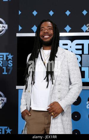 Au niveau des arrivées de DRAM pour BET Awards 2017, Microsoft Theatre L.A. Vivre, Los Angeles, CA, 25 juin 2017. Photo par : Priscilla Grant/Everett Collection Banque D'Images