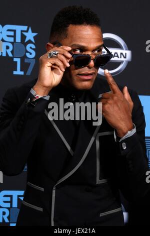 Arrivées à Maxwell pour BET Awards 2017, Microsoft Theatre L.A. Vivre, Los Angeles, CA, 25 juin 2017. Photo par : Priscilla Grant/Everett Collection Banque D'Images