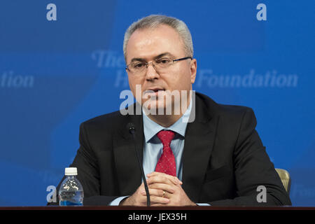 Washington, DC, USA. 27 Juin, 2017. HAMASAEED SARHANG lors d'une Fondation du patrimoine conférence sur ''Après la chute du Drapeau d'ISIS : l'avenir de Mossoul et l'Iraq'' à Washington, DC Le 27 juin 2017. Crédit : Michael Brochstein/ZUMA/Alamy Fil Live News Banque D'Images