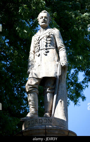 Charles George Gordon Statue, Gravesend, Kent, UK Banque D'Images