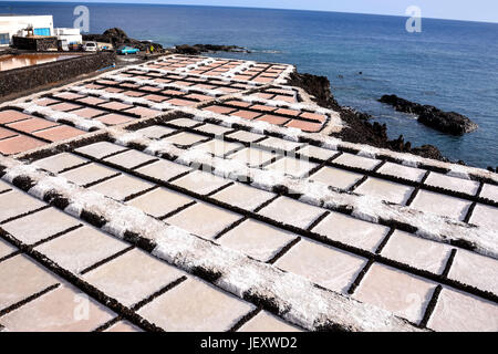 Dans le sel Canry islands Banque D'Images