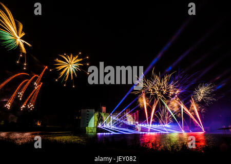 Le château de Leeds d'artifice annuel, (UN ÉVÉNEMENT À VOIR) Banque D'Images