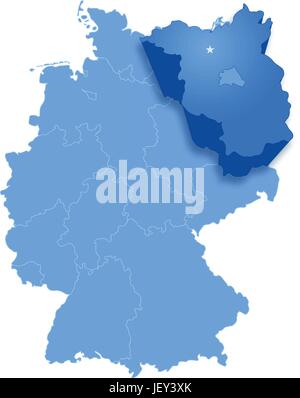 Potsdam, politique, europe, Brandebourg, Allemagne, République fédérale allemande, Illustration de Vecteur