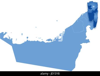 Arabe, politique, du golfe, tirer, France, pays, unis, sept, Etat, région, Illustration de Vecteur